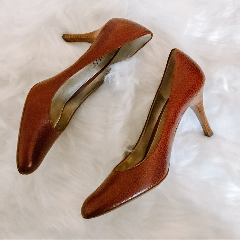 MOVING SALE!  Franco Sarto Brown Leather Heels